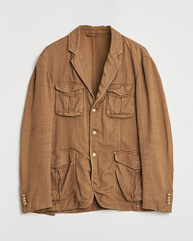 Pre-owned Altea Safari Blazer Camel Brown 52 – Brun