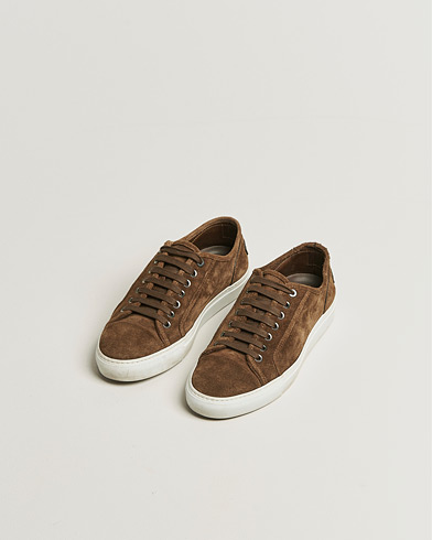 Herre | Pre-owned | Brioni Casetta Suede Sneakers Brown