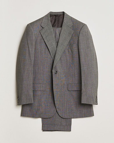 Pre-owned Burberry Vintage Wool Suit Grey Melange 50 – Grå