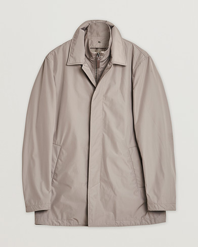 Herre | Pre-owned | Canali Rain Protection Car Coat Sand 48