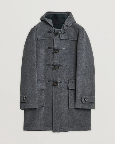 Herre | Pre-owned | Gloverall Morris Duffle Coat Grey/Blackwatch