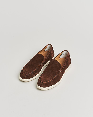 Herre | Pre-owned | Loake 1880 Tuscany Suede Loafer Chocolate