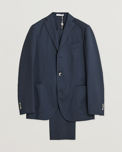 Herre | Pre-owned | Boglioli K Dover Wool Suit Navy 46
