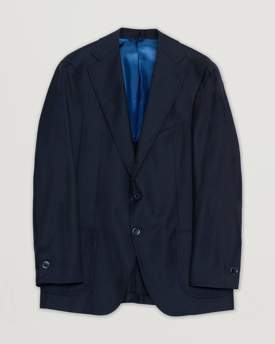 Herre | Pre-owned | Gabo Naopli Navy Wool Blazer 52