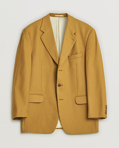 Herre | Pre-owned | Oscar Jacobson Vintage Wool Blazer Mustard 50