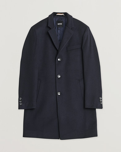 Herre | Pre-owned | BOSS BLACK Hyde Wool/Cashmere Coat Dark Blue