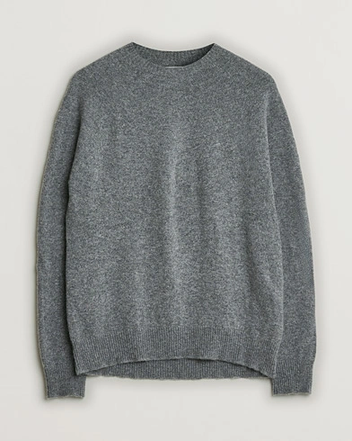 Herre | Pre-owned | Jil Sander Cashmere/Merino Round Neck Sweater Grey Melange