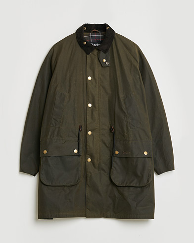 Pre-owned Barbour Heritage Bedale Wax Trench Coat Olive M – Grønn