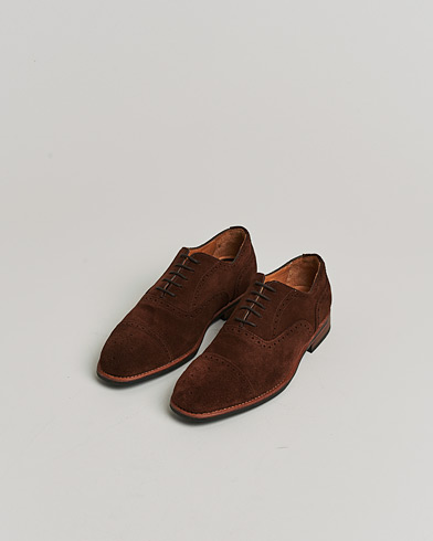 Herre | Pre-owned | Myrqvist Strömsö Oxford Brogue Brown Suede UK7 - EU41