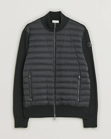 Herre | Pre-owned | Moncler Hybrid Zip Cardigan Black