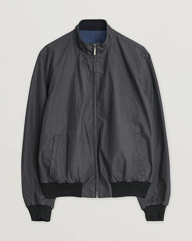 Herre | Pre-owned | Ermenegildo Zegna Reversible Harrington Jacket Black/Blue L