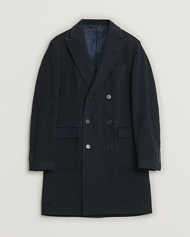 Herre | Pre-owned | Aspesi Double Breasted Wool Coat Navy M