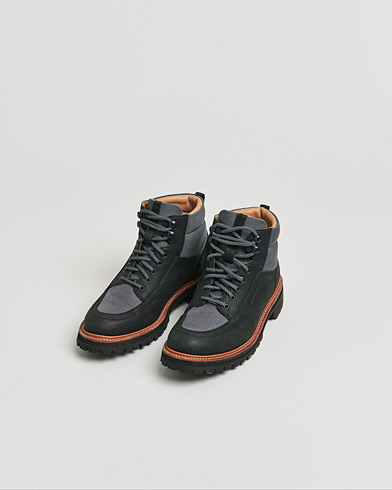 Herre | Pre-owned | Grenson Fielding Hiking Boot Black/Grey UK7 - EU41