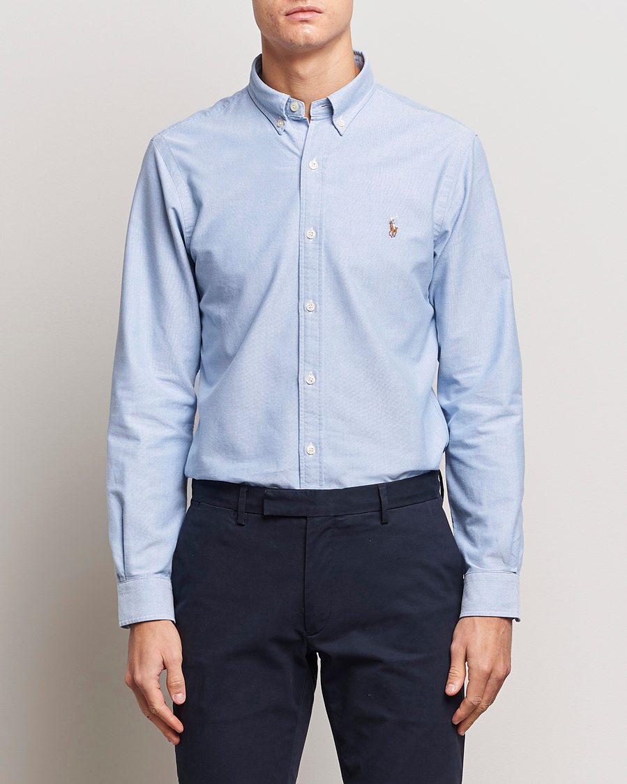 Herre | Klær | Polo Ralph Lauren | Slim Fit Shirt Oxford Blue