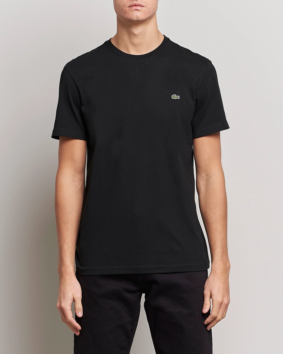 Herre | Svarte t-skjorter | Lacoste | Crew Neck T-Shirt Black