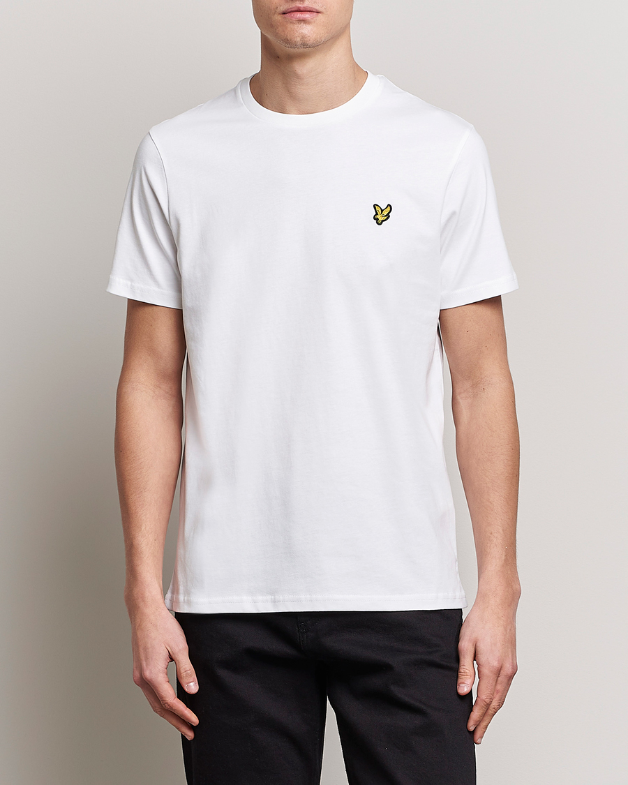 Herre | Hvite t-shirts | Lyle & Scott | Crew Neck Organic Cotton T-Shirt White