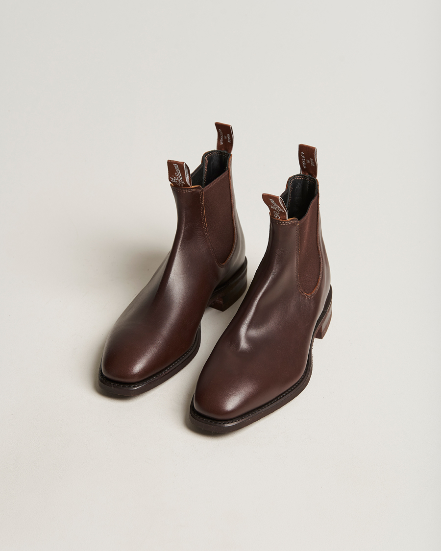 Herre | Håndlagde sko | R.M.Williams | Blaxland G Boot Yearling Rum