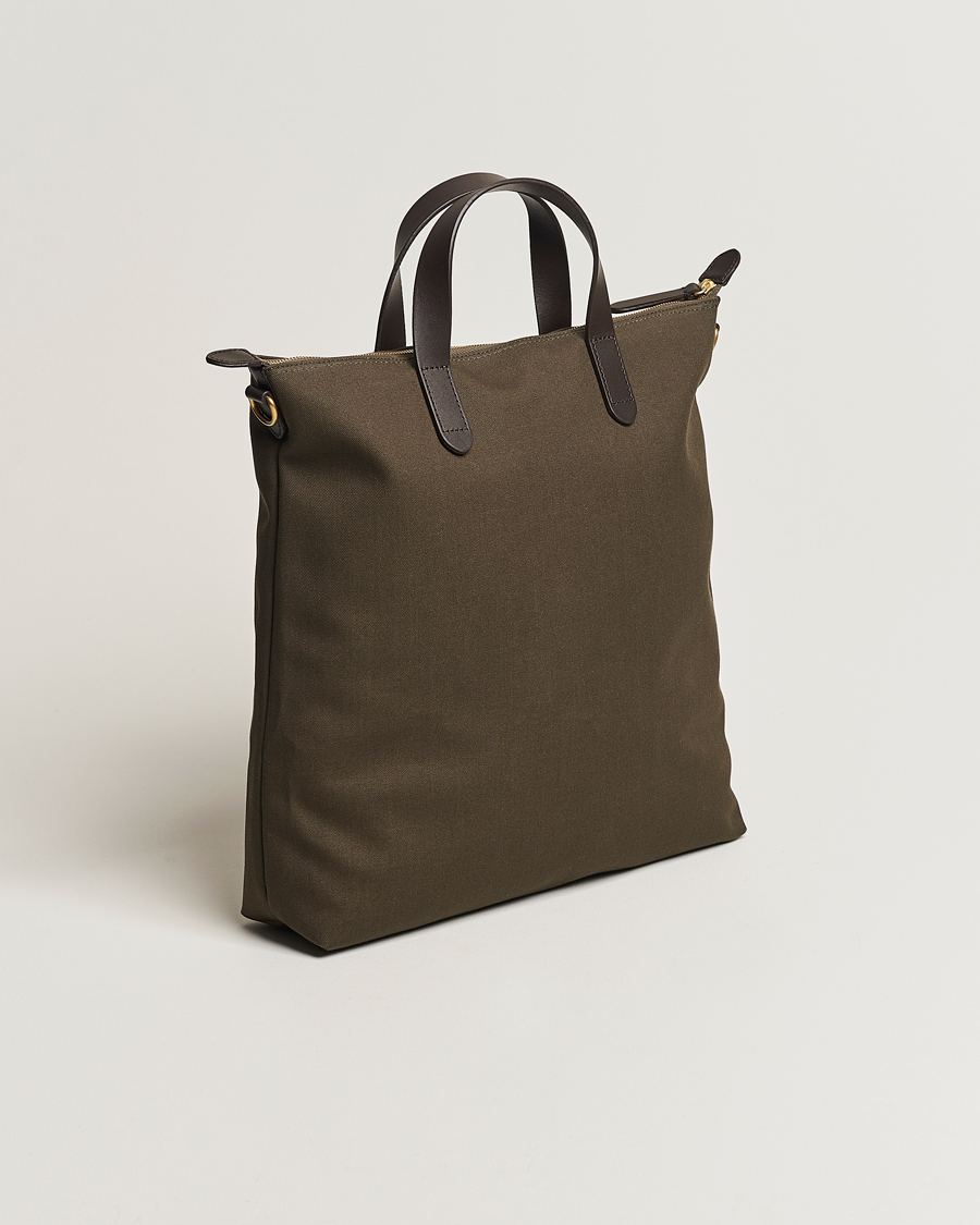 Herre | Mismo M/S Canvas Shopper Army/Dark Brown | Mismo | M/S Canvas Shopper Army/Dark Brown