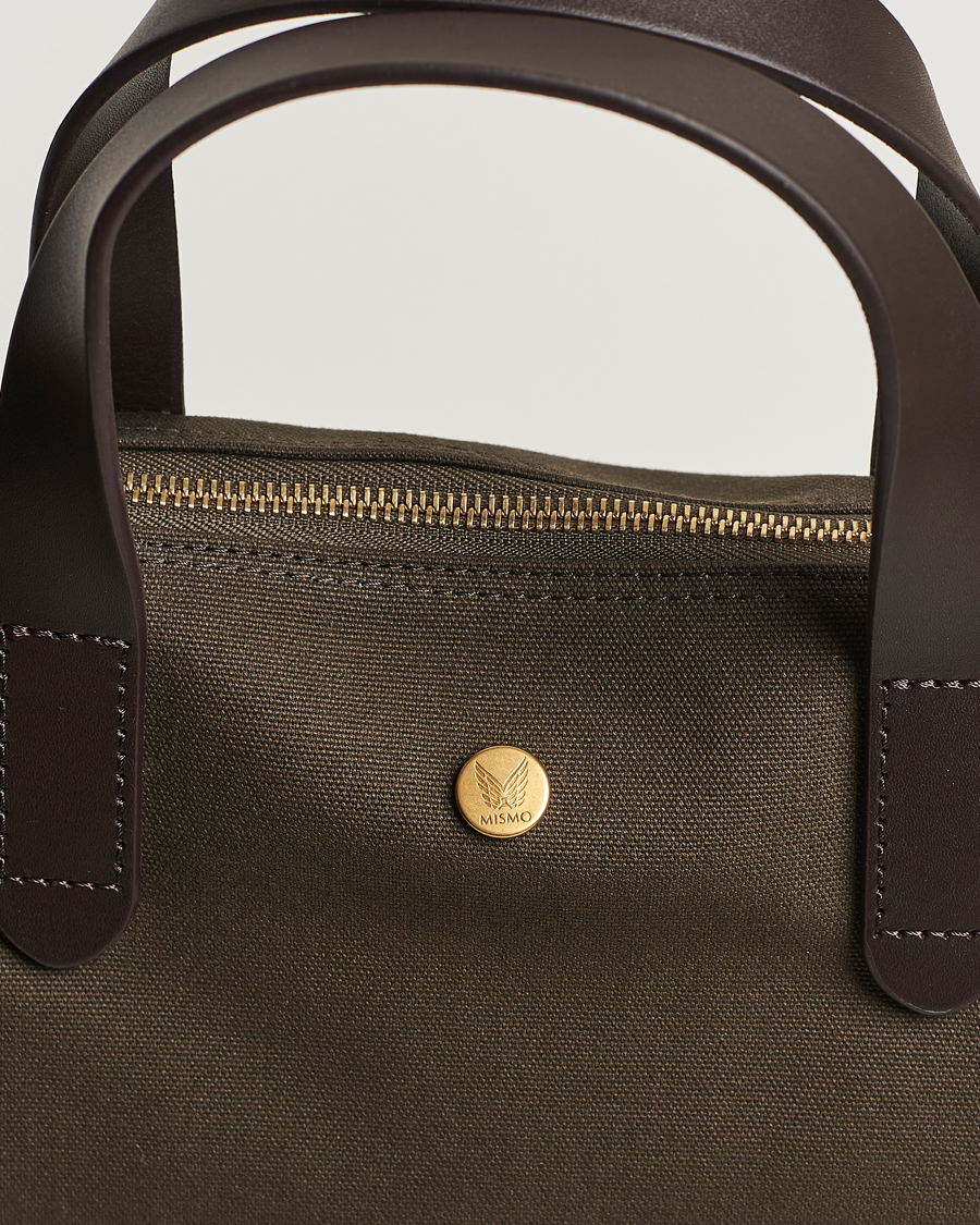 Herre | Mismo M/S Canvas Shopper Army/Dark Brown | Mismo | M/S Canvas Shopper Army/Dark Brown