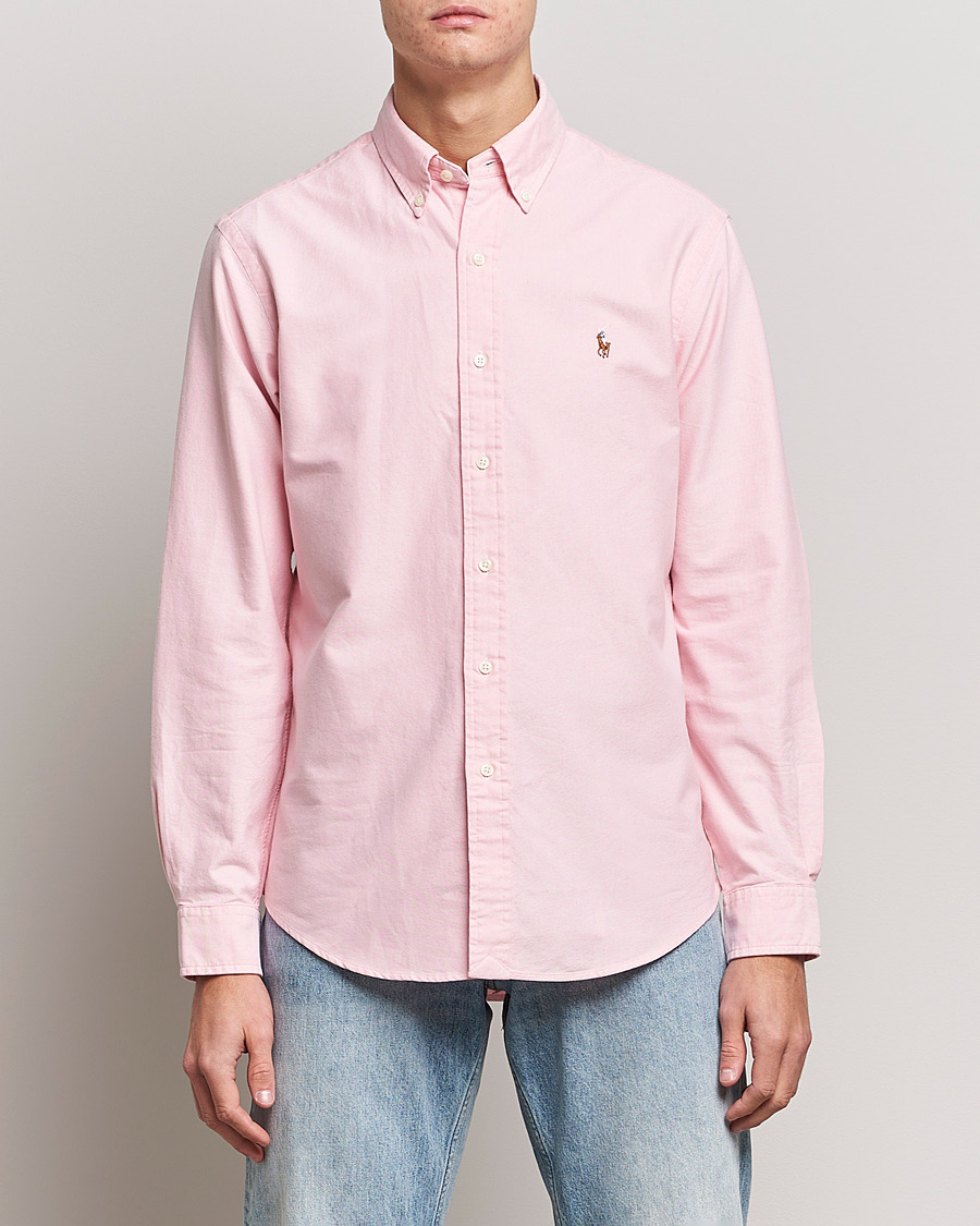 Herre | Klær | Polo Ralph Lauren | Custom Fit Oxford Shirt Pink