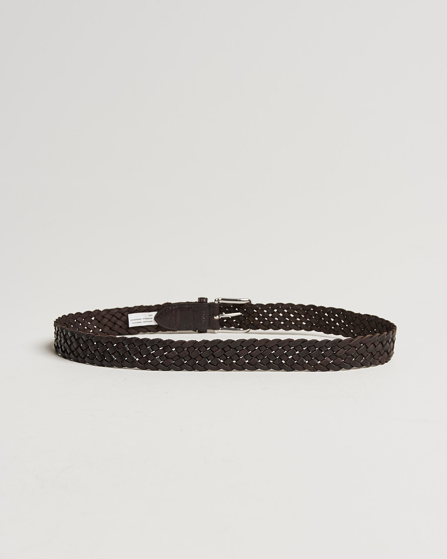 Herre | Assesoarer | Polo Ralph Lauren | Braided Leather Belt Dark Brown
