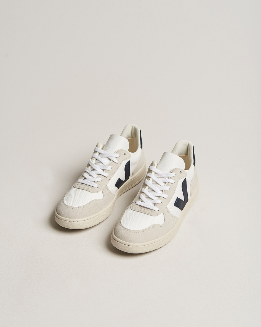 Herre | Veja | Veja | V-10 Leather Sneaker White Nautico