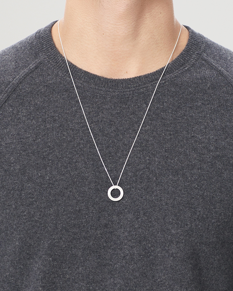 Herre | Assesoarer | LE GRAMME | Circle Necklace Le 2.5  Sterling Silver