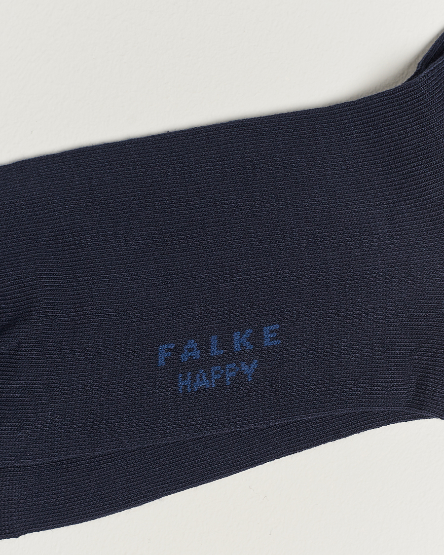 Herre | Sokker | Falke | Happy 2-Pack Cotton Socks Navy