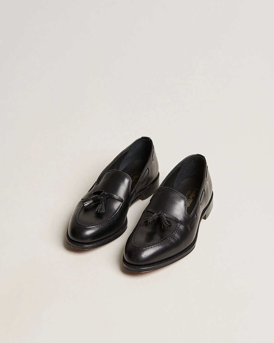 Herr | Handgjorda skor | Loake 1880 | Russell Tassel Loafer Black Calf