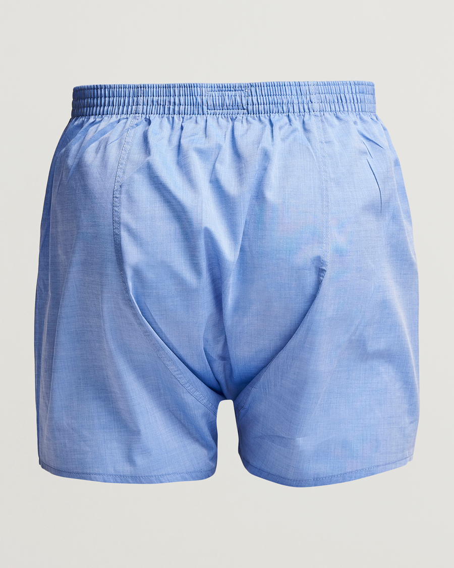Herre | Klær | Derek Rose | Classic Fit Cotton Boxer Shorts Blue