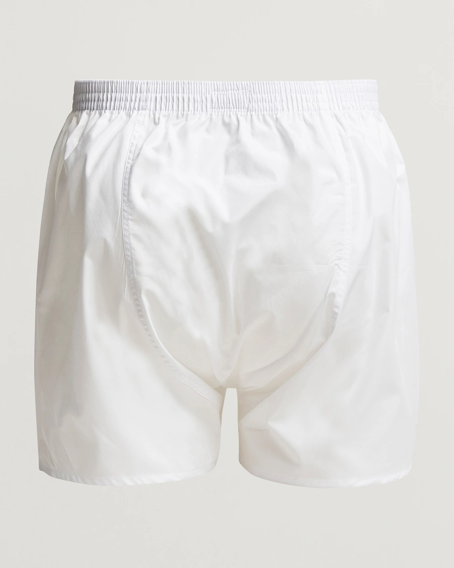 Herre | Derek Rose | Derek Rose | Classic Fit Cotton Boxer Shorts White