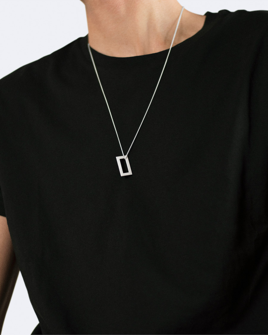 Herre | Halsband | LE GRAMME | Rectangular Necklace Le 3.4 Sterling Silver