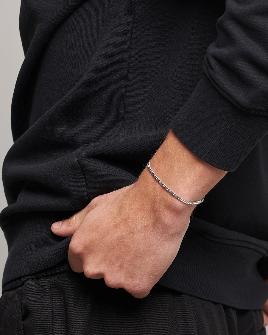 Herr | Smycken | Tom Wood | Curb Bracelet M Silver