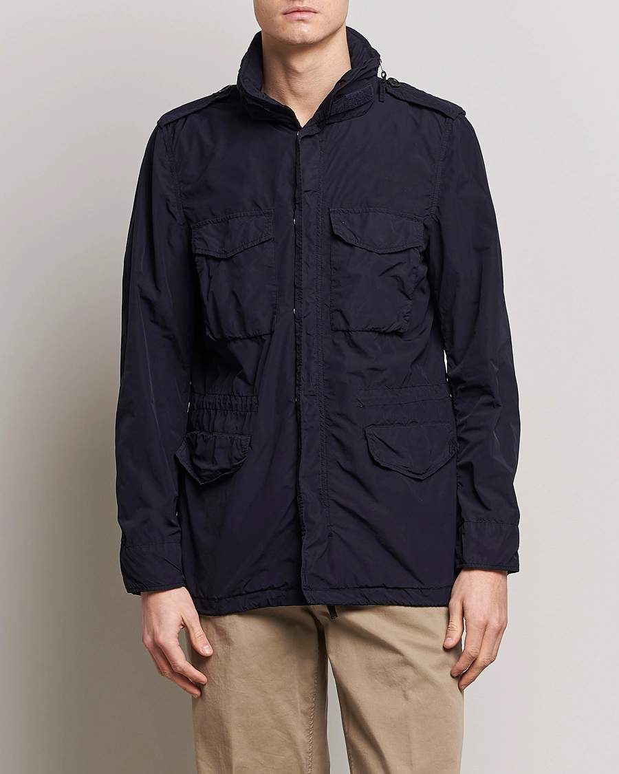 Herre | Klær | Aspesi | Giubotto Garment Dyed Field Jacket Navy