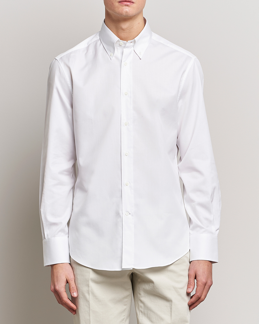 Herre |  | Brunello Cucinelli | Slim Fit Button Down Shirt White