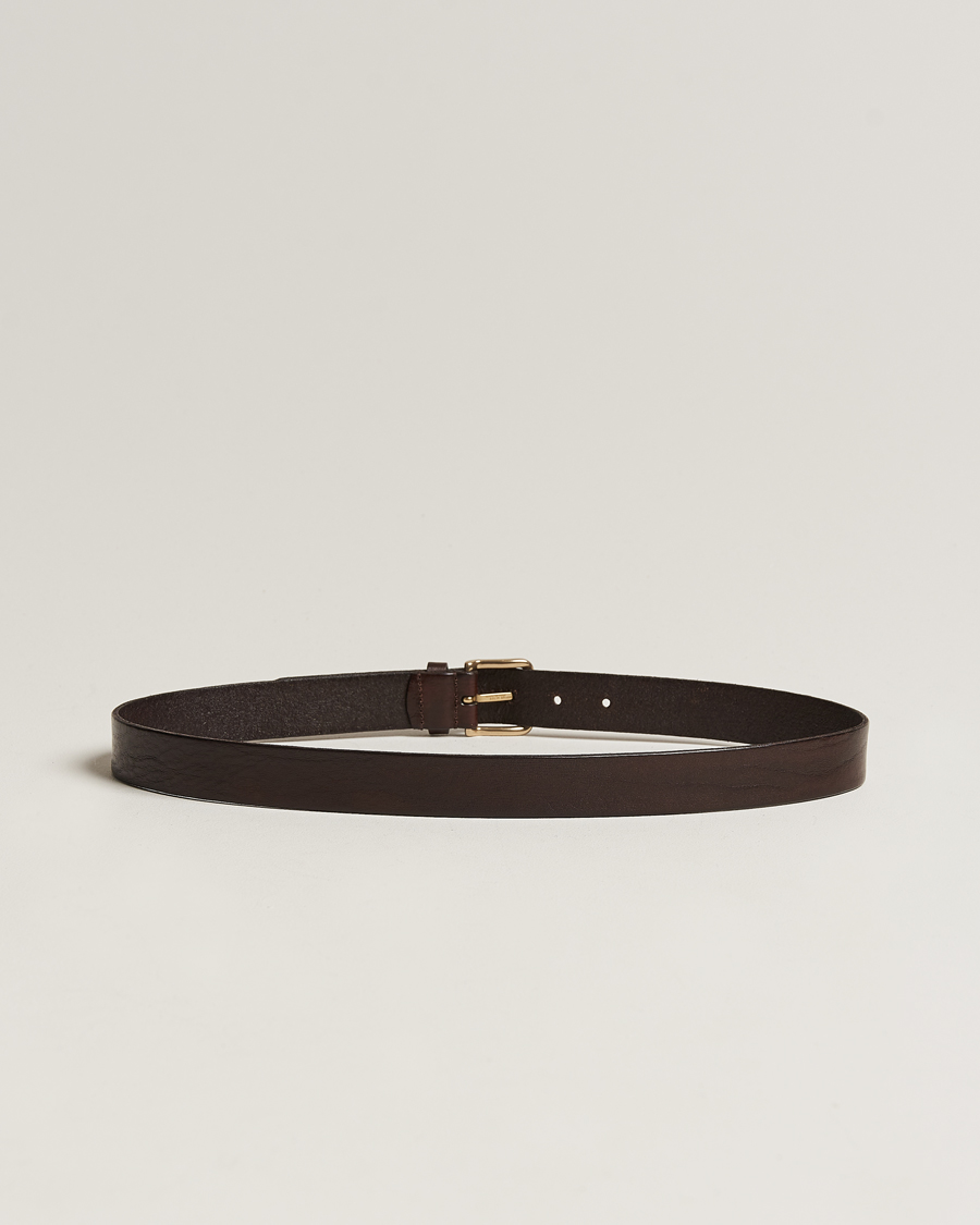 Herre | Bryllupsdress | Anderson\'s | Leather Belt 3 cm Dark Brown