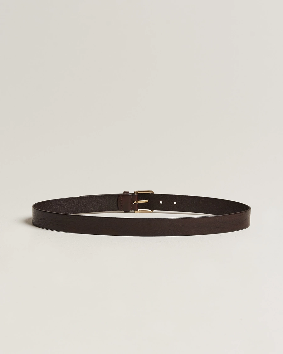 Herre | Umønstrede belter | Anderson\'s | Leather Belt 3 cm Dark Brown