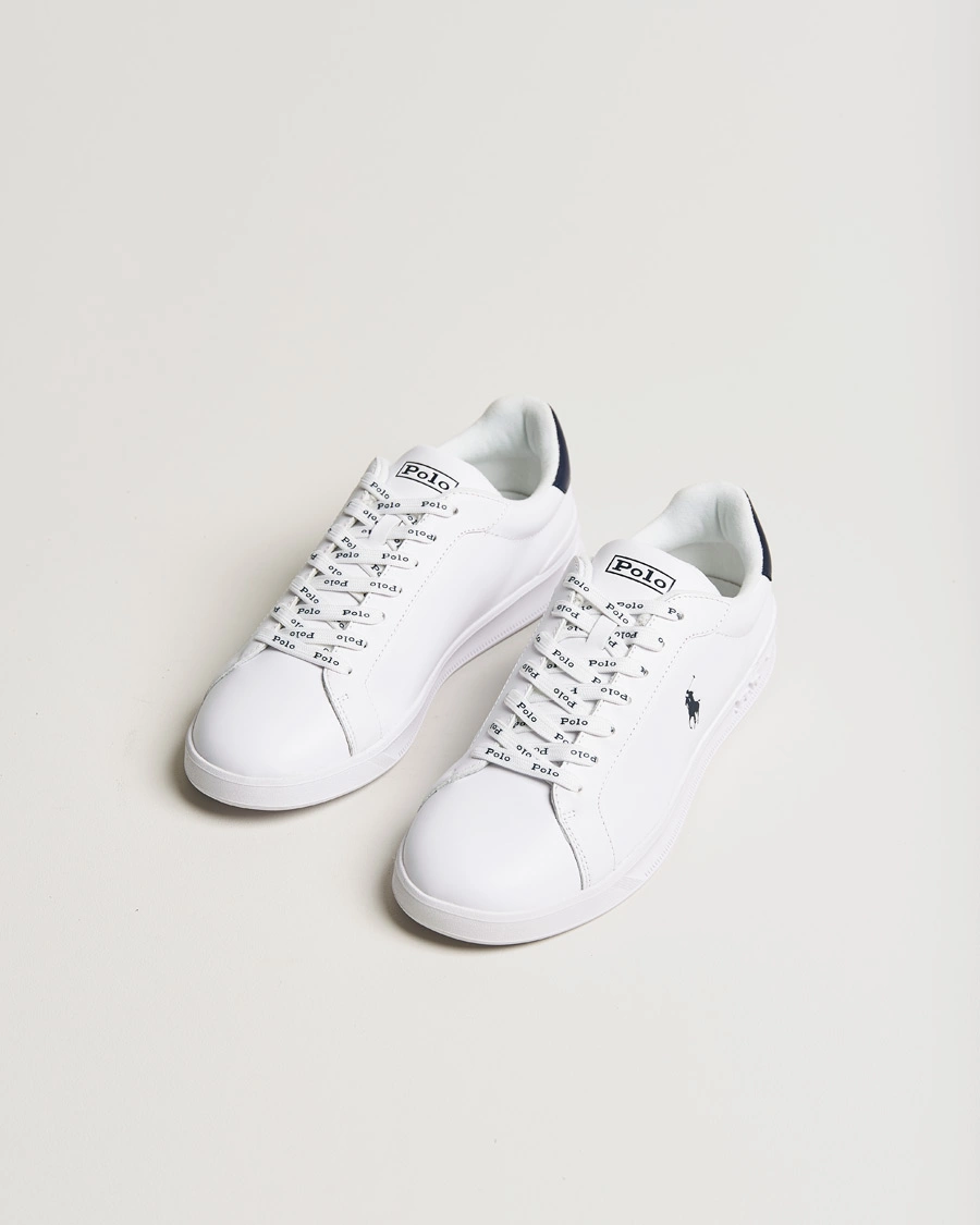 Herre | Salg | Polo Ralph Lauren | Heritage Court Sneaker White/Newport Navy