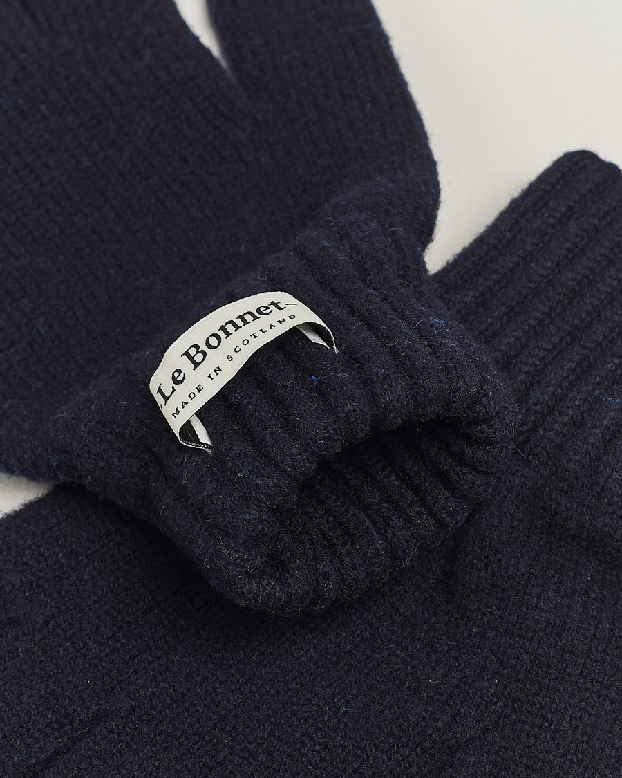 Herre | Gaver | Le Bonnet | Merino Wool Gloves Midnight