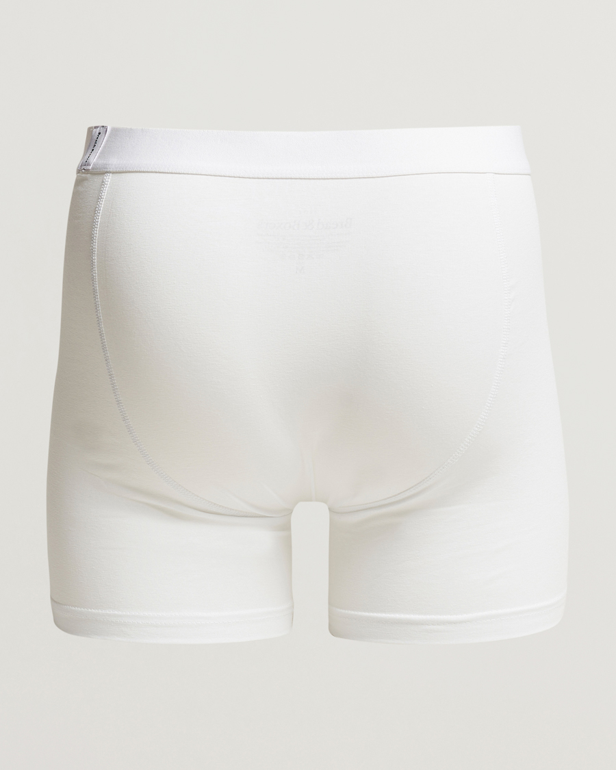 Herre | Trunks | Bread & Boxers | 3-Pack Long Boxer Brief White