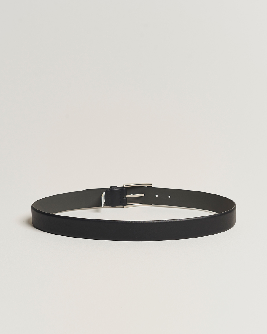 Herre | Umønstrede belter | BOSS BLACK | Barnabie Leather Belt 3,5 cm Black