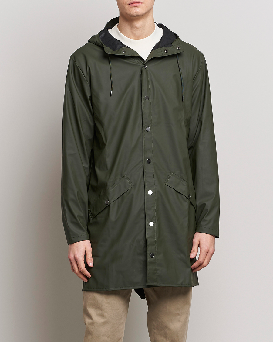 Herre | Klassiske jakker | RAINS | Long Jacket Green