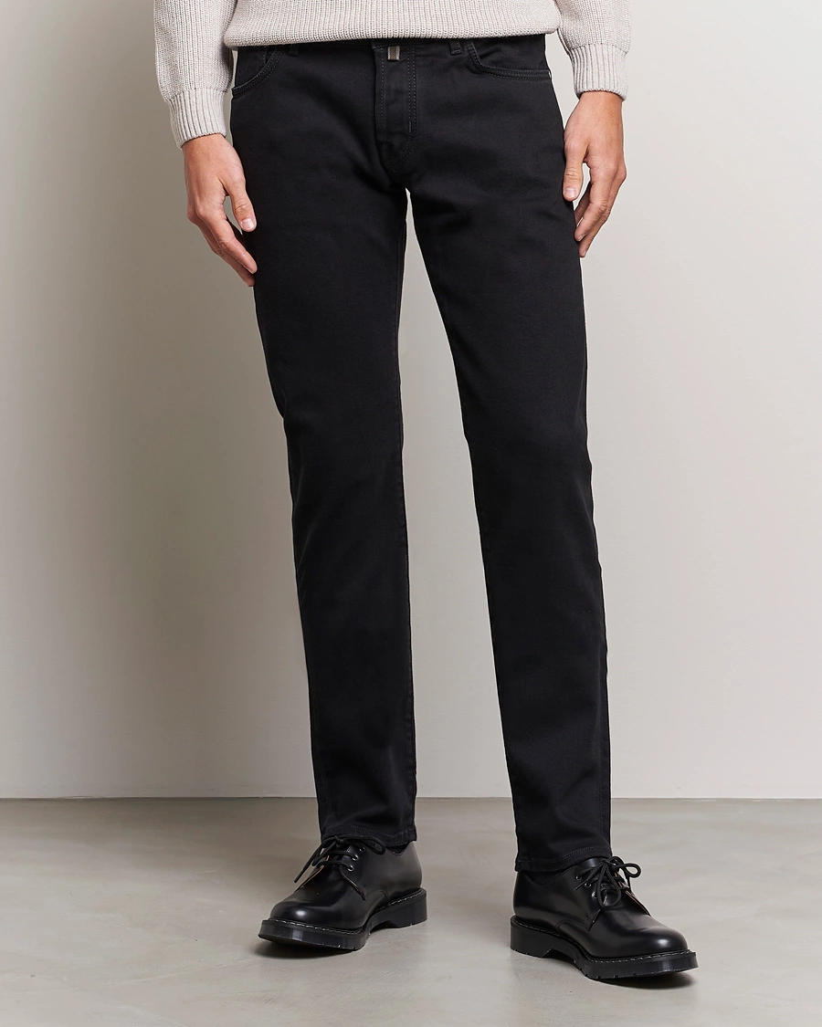 Herre | Slim fit | Jacob Cohën | Nick 622 Slim Fit Stretch Jeans Black Dark Wash