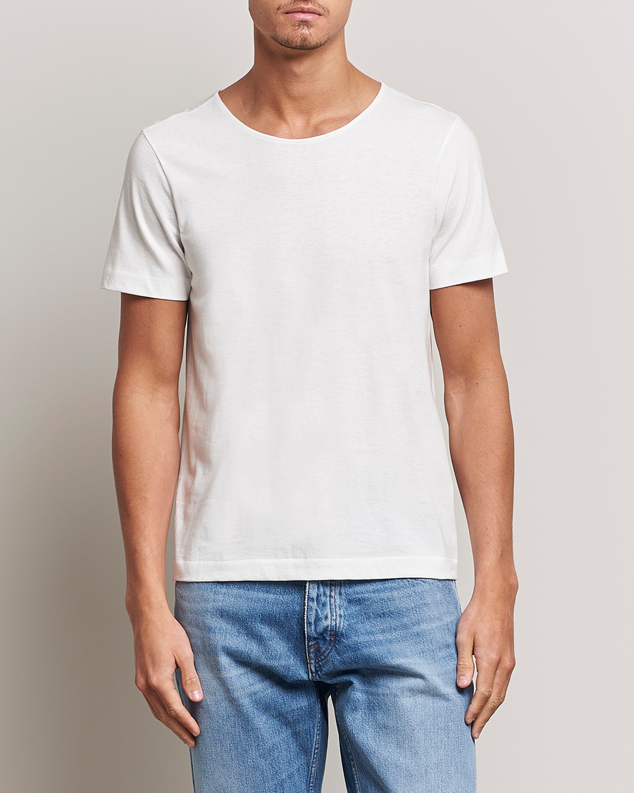 Herre | Klær | Merz b. Schwanen | 1920s Loopwheeled T-Shirt White