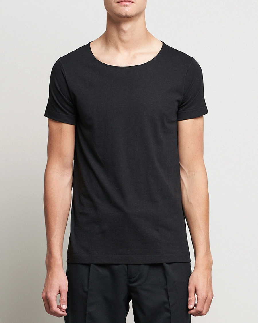 Herre | Klær | Merz b. Schwanen | 1920s Loopwheeled T-Shirt Black