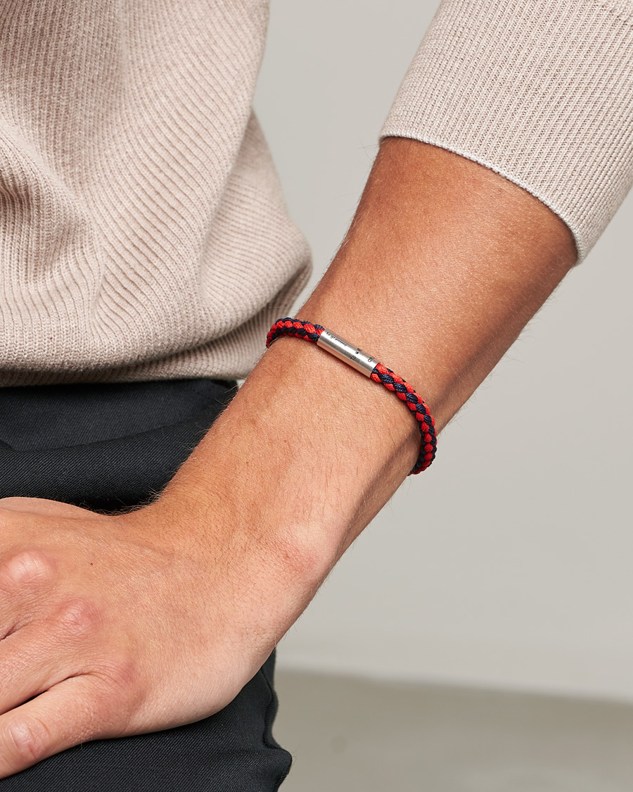 Herre | Armbånd | LE GRAMME | X Orlebar Brown Nato Bracelet Navy/Red