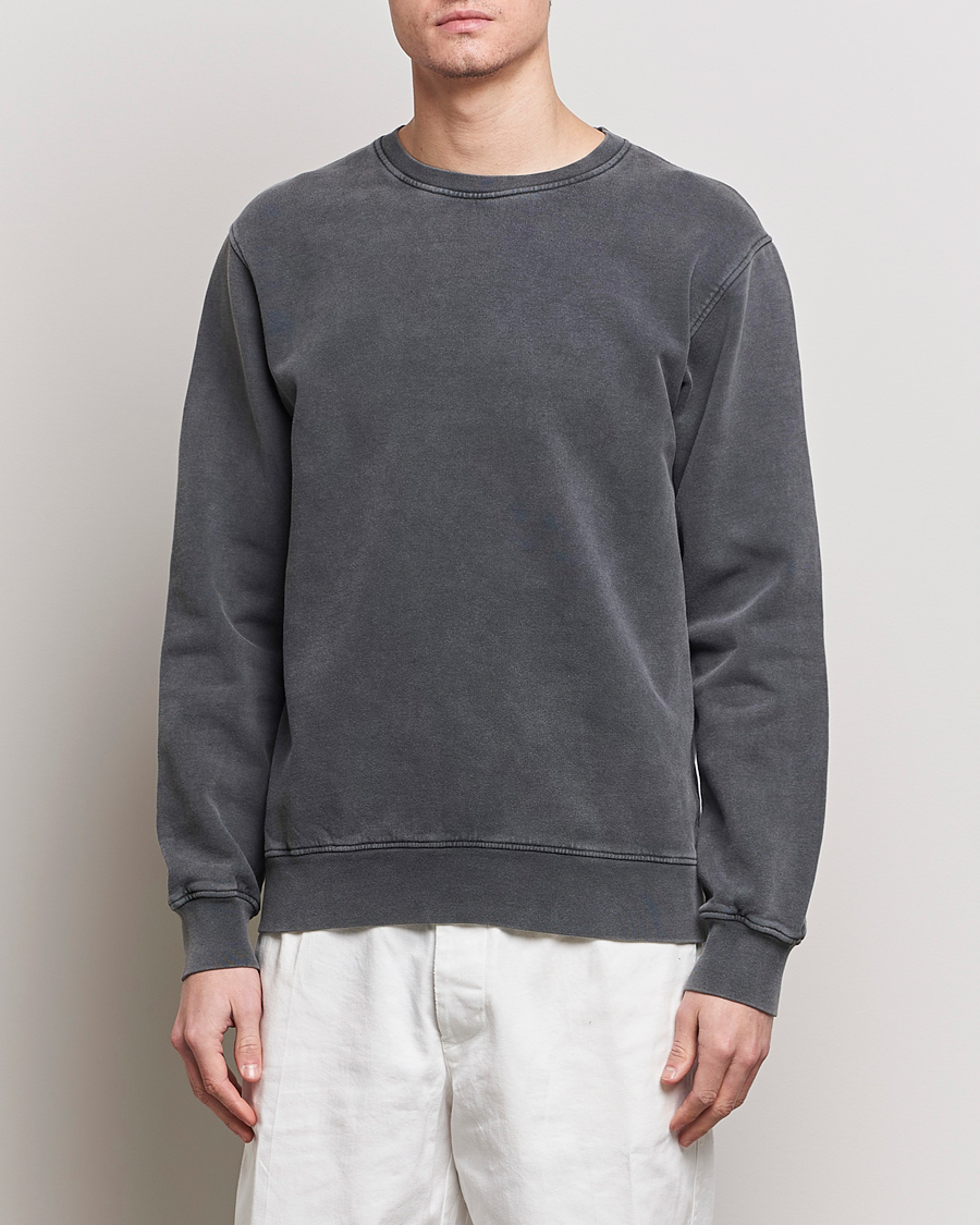 Herre | Sweatshirts | Colorful Standard | Classic Organic Crew Neck Sweat Faded Black