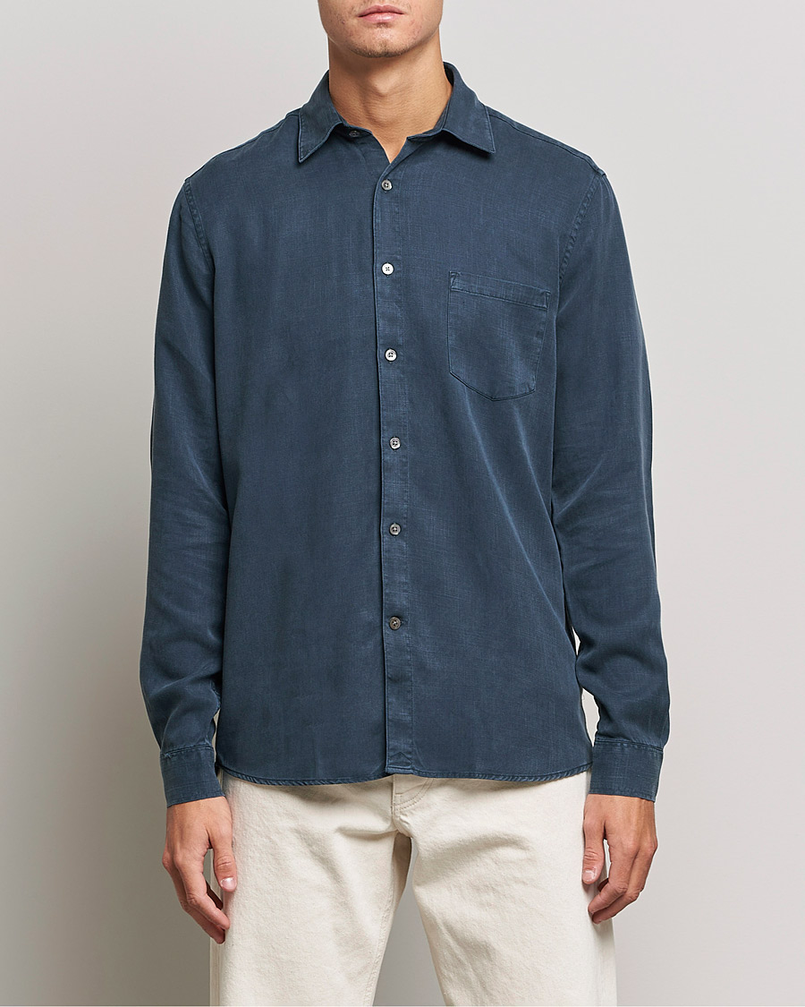 Herr | A Day's March | A Day\'s March | Daintree Tencel Shirt Navy