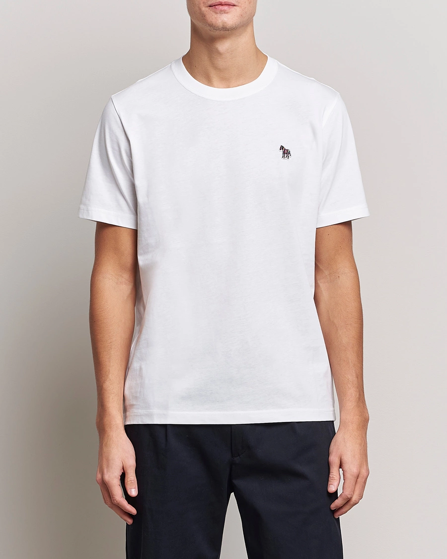 Herre | Klær | PS Paul Smith | Classic Organic Cotton Zebra T-Shirt White