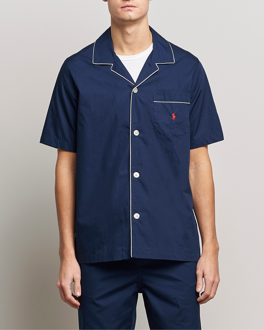 Herre | Pyjamaser og badekåper | Polo Ralph Lauren | Cotton Short Pyajama Set Solid Navy